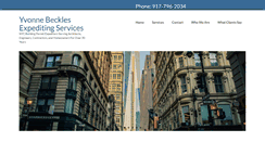 Desktop Screenshot of becklesexpediting.com