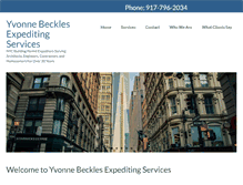 Tablet Screenshot of becklesexpediting.com